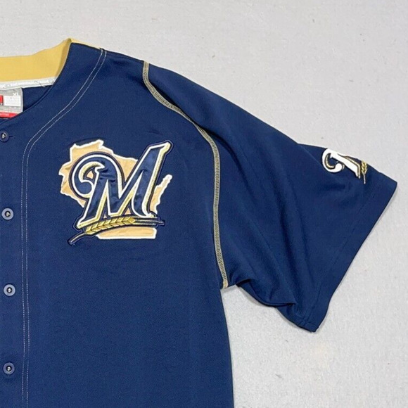 Milwaukee Brewers Nike Jersey Size XL MLB Baseball Ryan Braun #8 Sewn Vintage - Picture 2 of 10